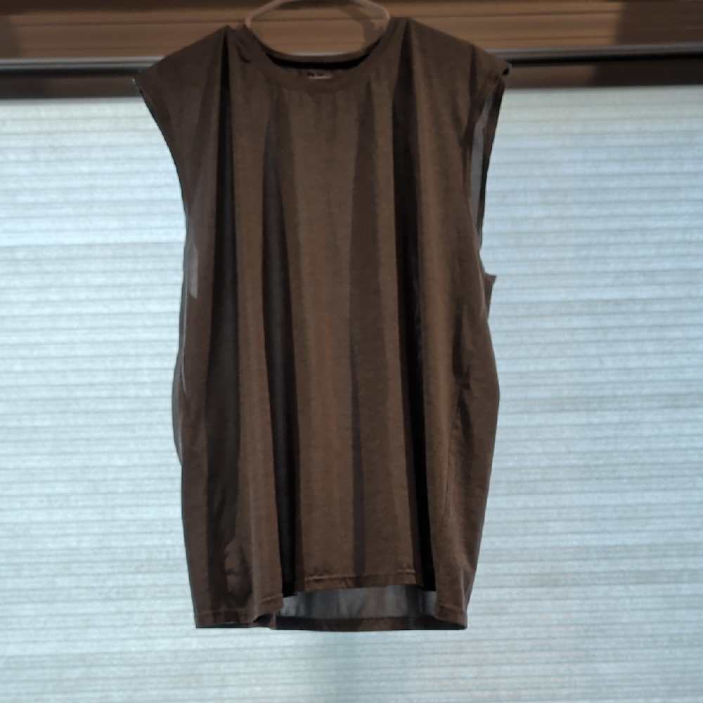 Men's Gray Sleeveless Tank Top